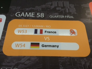 Pernas the Octopus predicts quarter-finals match between France and Germany.
